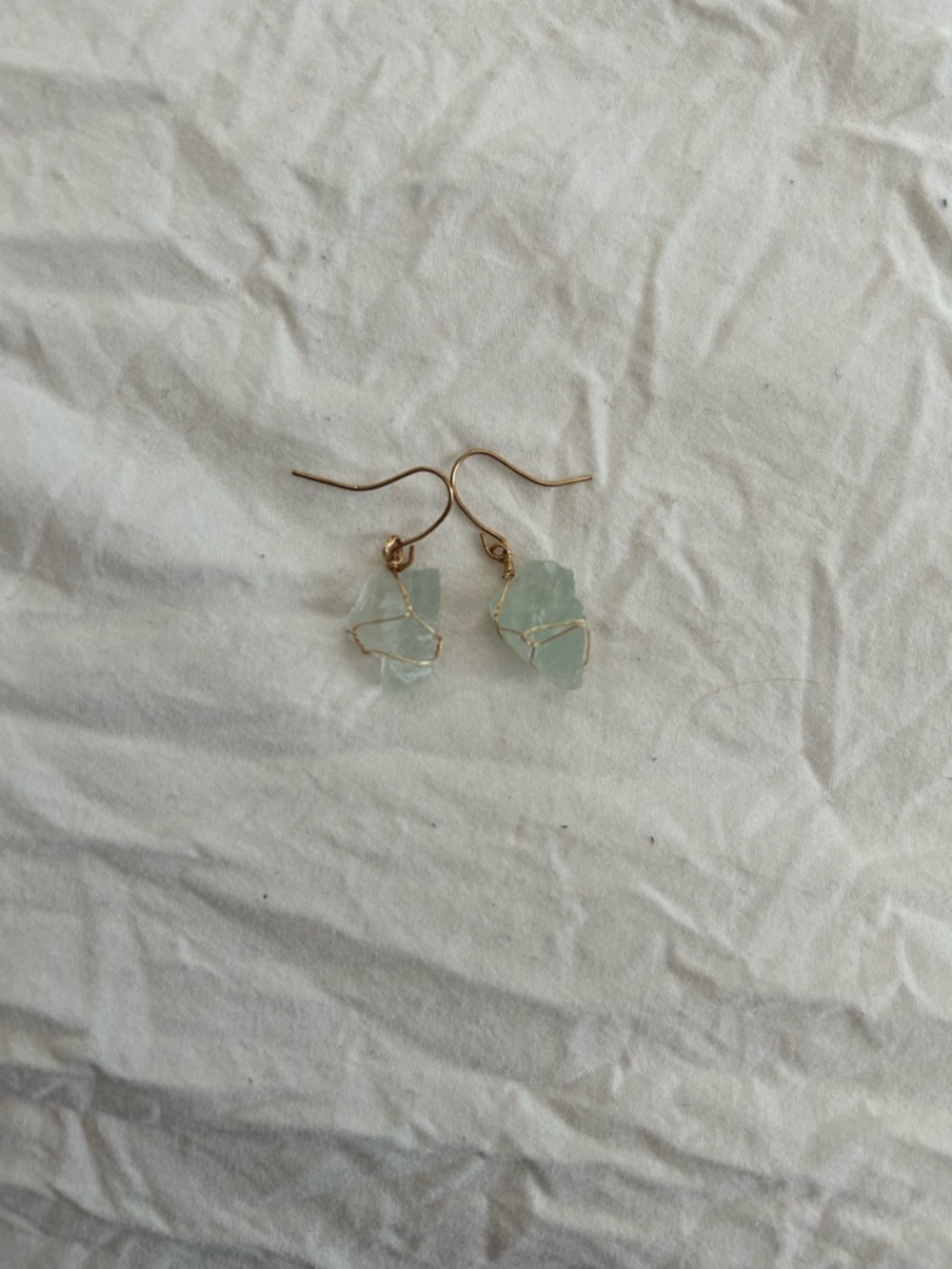 Light Green Crystal Earrings